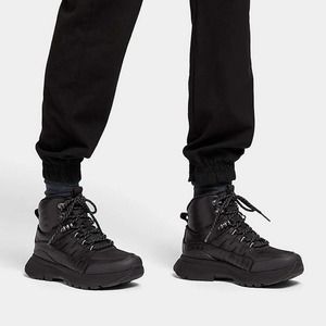 FitFlop Neo-D-Hyker Leather-Mix Walking Boots